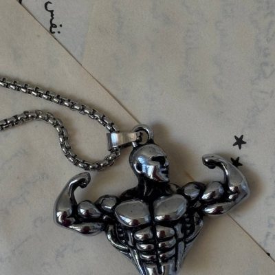 گردنبند استیل فیگور بدنسازی